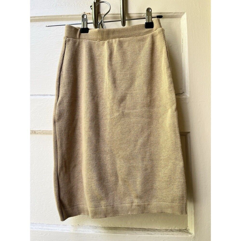 American Apparel Pencil Skirt Sz XS beige indie twee alternative earthy boho new